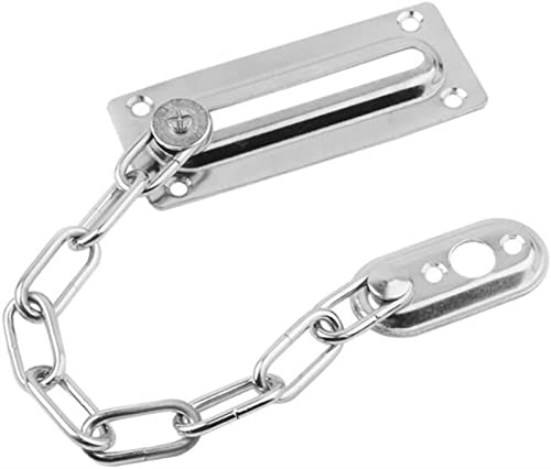 Dörrkedja Invändig dörrlås, Låsbegränsare for innerdörr i rostfritt stål, 2-pack