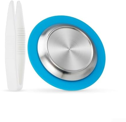 Capsule de café rechargeable en acier inoxydable avec filtre en maille pour une utilisation avec des machines à expresso, réutilisable et facile à nettoyer pour une utilisation à long terme (1 dosette