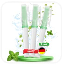 S2.1 3 PCS Inalatore con Cartucce Filtro al Gusto di Menta Per Migliorare Respirazione,Portatile S2.1 Per Smettere di Fumare