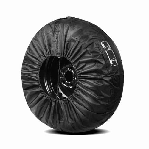 CHICIRIS Funda para Neumático, Protector Impermeable de Poliéster Taffeta 190T con Bolsa de Almacenamiento, Ajustable para Llantas de 13-18 y 19-23 Pulgadas (1 Pieza Talla S)