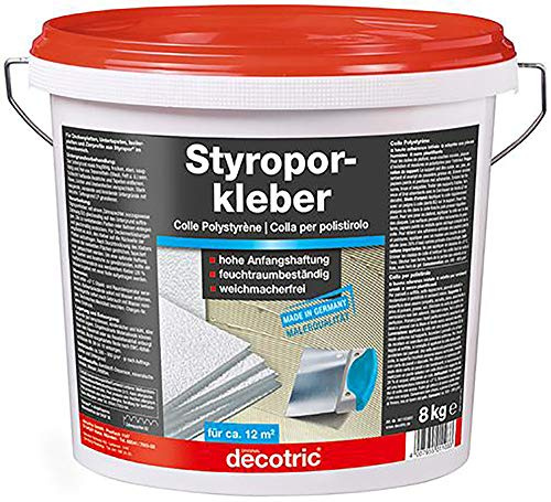 Decotric Collante per polistirolo espanso e carta da parati, 8 kg