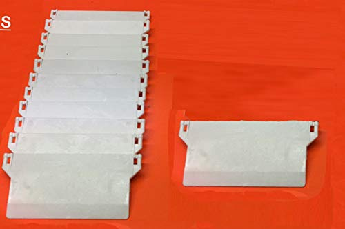 WHITE VERTICAL BLIND BOTTOM WEIGHTS FOR WIDE (5) BLIND SLATS (10 WEIGHTS)