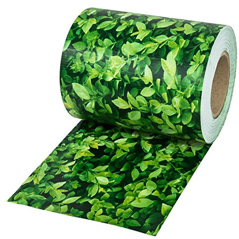 tectake® Rollo Aislamiento Aislante PVC 19 cm de Alto, Protección UV, Privacidad, Clips de Sujeción, Malla Sombreo, Ocultacion Jardin Exterior, Valla Jardin Exterior - 35 m Verde Pradera