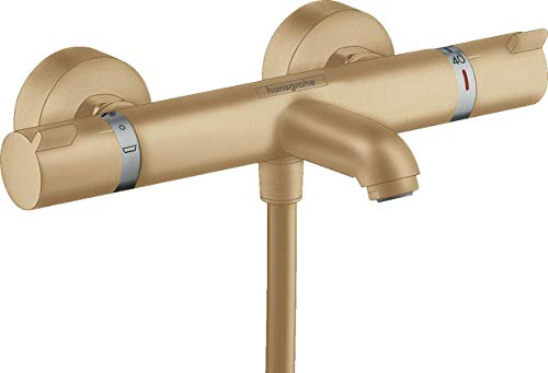 hansgrohe Ecostat Aufputz Wannenthermostat, für 2 Funktionen, Brushed Bronze