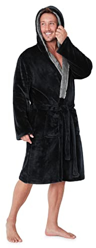 CityComfort Bata Hombre Invierno - Bata de Estar por Casa Hombre Polar