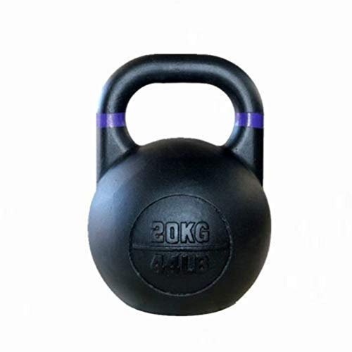 Kettlebells AGYH Competitive Wettbewerb, Schwarz, Muskeltraining Krafttraining Hantel Langhantel, 8kg / 12kg / 16kg / 20kg / 24kg (Size : 20kg/44lb)
