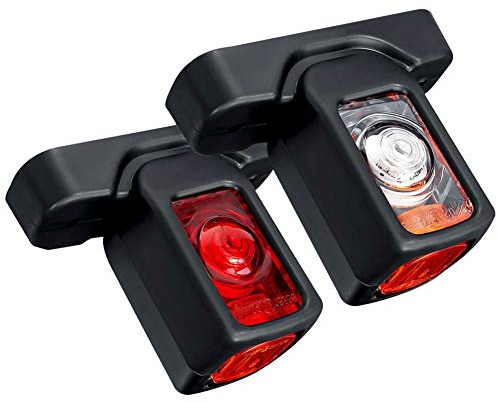 HEHEMM 2PCS 10-30V LED Seitenmarkierungsleuchte Universal Trucks Anhänger Traktor Blinker Kontrollleuchten