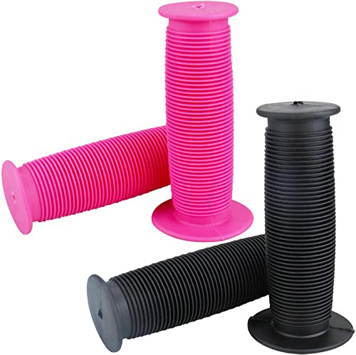 KIDOFLY 2 Pair Mini Kids Bike Handlebar Grips Non-Slip Soft Rubber Short Bicycle Grips Cover for Toddler Bikes/Kid's Bicycles, Boys and Girls Bicycles, Scooter Replacement Grips