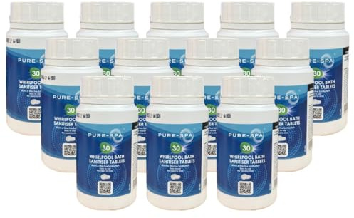 Pure-Spa Whirlpool Bath Sanitising Tablets (Case of 12 pots of 30)