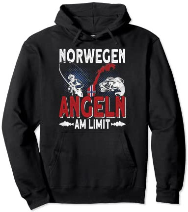 Norwegen Angeln am Limit - Skandinavien Angler Norwegen Pullover Hoodie