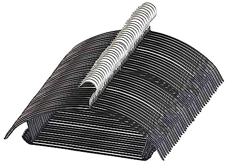 ShgHzz Premium PVC Coating Metal Hangers 40 Pack, Heavyduty, Non Slip Slimline, Suit Jacket T Shirt Hangers, Gold Hooks, Space Saving Clothes Hanger (Black)