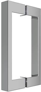 AQUABATOS Duschkabinengriff, rechteckiger Türgriff, aus Edelstahl, Stangenlochabstand 145 mm, geeignet für Badezimmer, Küche, Zuhause, Büro und andere Szenen