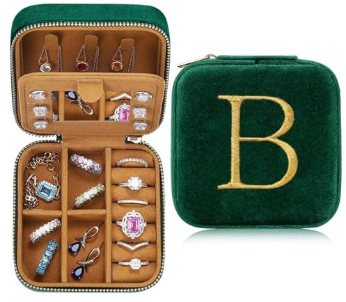 TINGN Travel Jewellery Case, Travel Jewellery Organiser, Stackers Jewellery Box, Travel Jewellery Box, Bridesmaid Gift, Wedding Gifts, Personalised jewellery box B