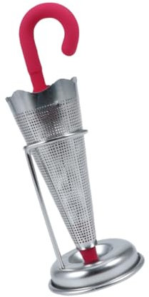 MAGICLULU Stainless Steel Silicone Umbrella Tea Infuser Fine Mesh Strainer Reusable Leaf Filter for Kitchen Tea Making Random Colour
