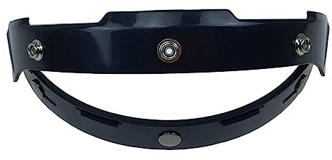 Mabta Moto nero UV adattatore Flip Up Base Attacco per 3-Snap Bubble Shield Visiera Maschera Viso Accessori Casco - Nero