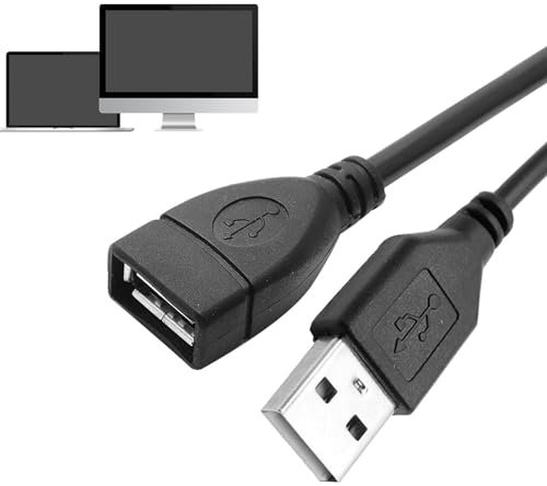 Cable de Extensión USB 2.0 de Alta Velocidad Tipo A Macho a Hembra para Teléfono, Concentrador, Lector de Tarjetas, Disco Duro, Teclado