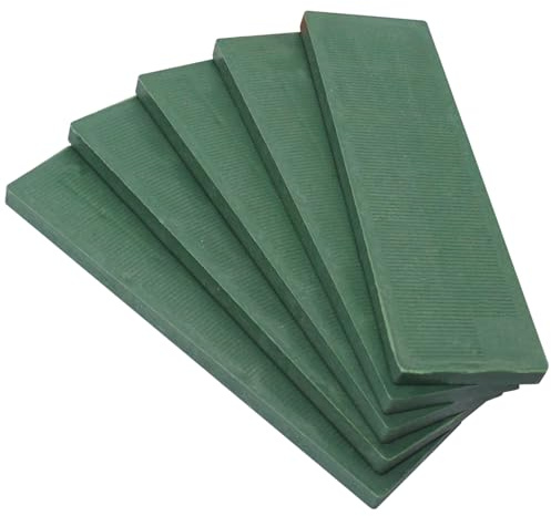 SKIR'CO Lot de 60 plaques plates en plastique de 5 mm, épaisseur du verre 40 x 100 mm, entretoises pour cadre, épaisseur pour cadre de porte et fenêtre