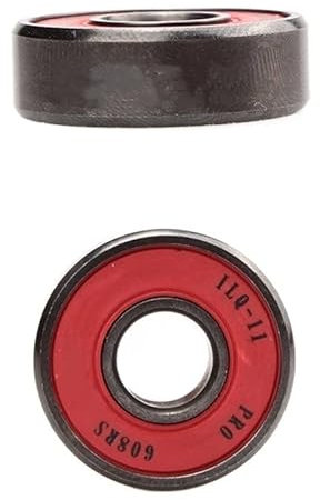 HBDCRJGE Professionelle Hochgeschwindigkeits-Rollschuhlager for Powerslide Level ABEC-9 608RS Skating Bear Präzisionslager ohne Öl