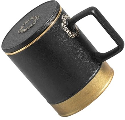 Cabilock Taza de de Cerámica y Tapa Diseño Chino 350Ml Accesorios Oficina y Hogar