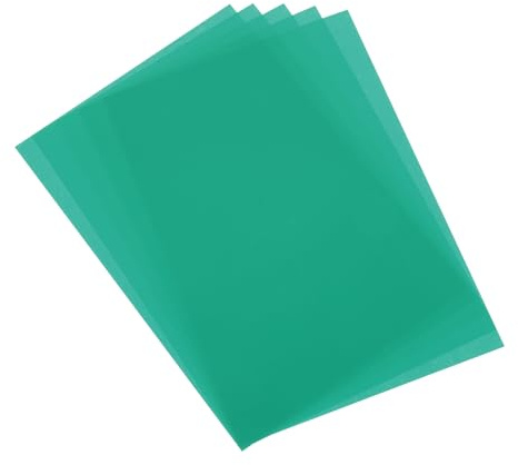 sourcing map Schrumpffolien aus Kunststoff, 20,3 x 30,5 cm, Schrumpffolien, Kunstpapier für Ohrringe, Halsketten, Schlüsselanhänger, Bastelprojekte, Dunkelgrün, 5 Stück