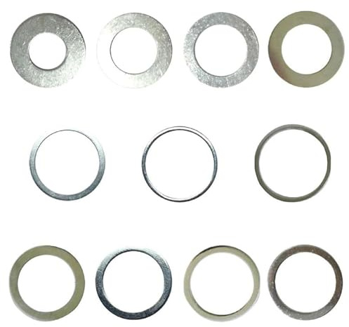 HAFRILY 11Pcs Anelli di Riduzione Circolare 20/22.2/25.4/30/32mm Anelli di Riduzione Circolare Foglio Disco Strumenti di Lavorazione Del Legno