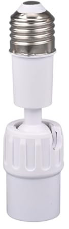 Extensor de enchufe de luz: adaptador de lámpara giratoria, extensor de bombilla E27 | Converter de enchufe de luz ajustable de 360 ​​° para de techo, extensión de base flexible para dormitorio, s