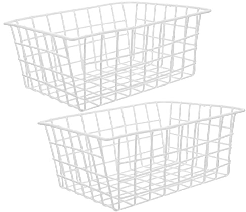SMASOLO 2pièces Panier De Rangement Sans Métal Pour Congélateur Et Réfrigérateur Organisateur Résistant Pour Fruits Légumes Et Snacks Dimensions Blanc Optimiseur Espace Cuisine