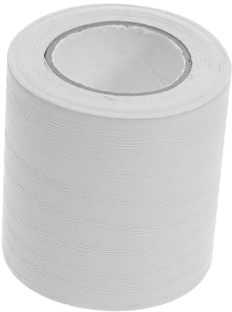 ORFOFE 2 Rolls Self Adhesive PVC Skirting Board Cover Molding Trim with Wood Grain Pattern for Wall Baseboard Decoration in Bedrooms Hallways Balconies and Tv Background Walls