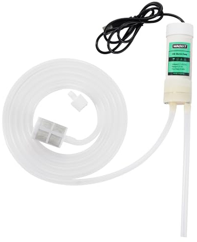 Portable USB Electric 5V Auto Siphon Self-Priming Pump for Home Brewing Wine/Beer/Kombucha, Water Transfer Pump with 6.5FT Food Grade Hose,2L/min,Low Noise