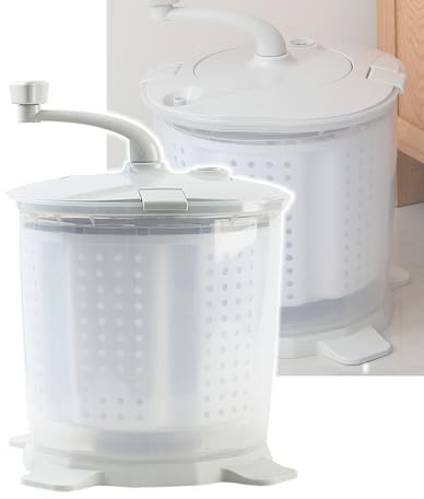 BNZCZY Lavatrice Manuale Senza Corrente, Mini Lavatrice con Centrifuga per Biancheria da Campeggio Lavabile a Mano 10L Washing Machine, Risparmio di Spazio