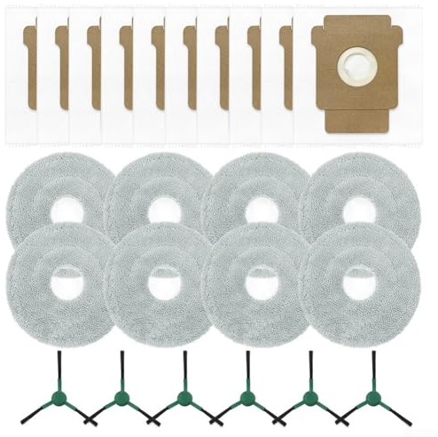 Besttoolifes Brosse latérale de rechange pour balai à franges et sac à poussière pour plus 405 505 pour Combo compatible avec les pièces d'aspirateur pour le nettoyage de la maison (B)