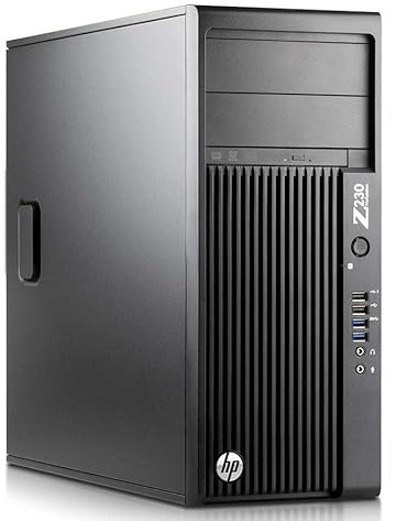 HP Z230 Mini Tower Workstation Desktop PC, Intel Core i7-4790, 8GB RAM, 500GB HDD, WiFi, Bluetooth, US QWERTY Tastatur, Windows 11 Pro (Generalüberholt)