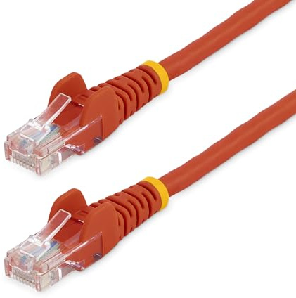 StarTech, cavo patch per CAT 5E con salva connettore integrato e UTP, da 3 m, colore verde rosso Red 9.1 m