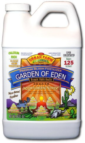 Urban Farm Fertilizers Garden of Eden Hydroponic Nutrient, 1/2 Gallon