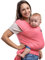 CuddleBug Tragetuch Baby Neugeborene - Elastisches Babytrage Neugeborene ab Geburt & Kleinkinder bis 16Kg - Einfach zu binden (Rosa/Pink)