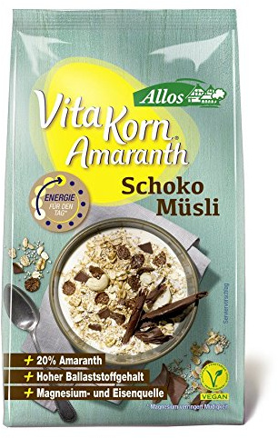 Allos Bio Vita Korn Amaranth Schoko Müsli (6 x 375 gr)