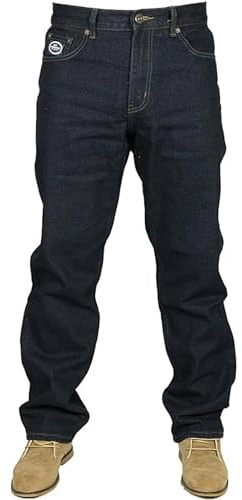 Forge Mens Big and Tall Jeans Casual Cotton Work Wear Heavy Duty Jeans for Men, Blue Colour, 32W / 34L