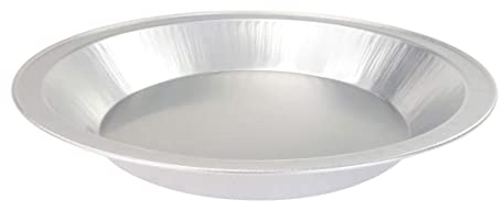 Handi-Foil Disposable Aluminum Foil Pie Pan - 9 Inches Heavy Duty Reusable Aluminum Foil Pie Pan Perfect for Baking, Cooking, Food Preparing, Oven Safe Foil Baking Pan, Silver (Pack of 10)