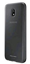 Samsung Coque semi-rigide pour Galaxy J3 2017 Noir Translucide