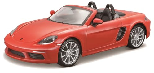 Bburago - Porsche 718 Boxster Maßstab 1:24, Diecast Replica mit zu öffnenden Türen, zufälliges Sortiment, offizielle Porsche Lizenz