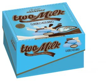 CONFETTI MAXITRIS Vassoio 500 grammi TWO MILK classico azzurro