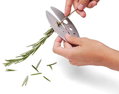 Fox Run Stripper Tool for Herbs and Leafy Greens, Graduated, Stainless Steel