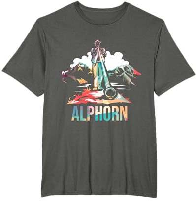 Schweiz Alphorn Naturhorn T-Shirt
