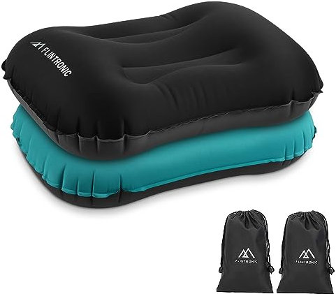 flintronic Aufblasbare Camping Kissen, TPU Ultraleicht Aufblasbares Kissen für Strand, Wasserfest Komprimierbar Bequem Aufblasbar Kopfkissen Strandkissen für Outdoor