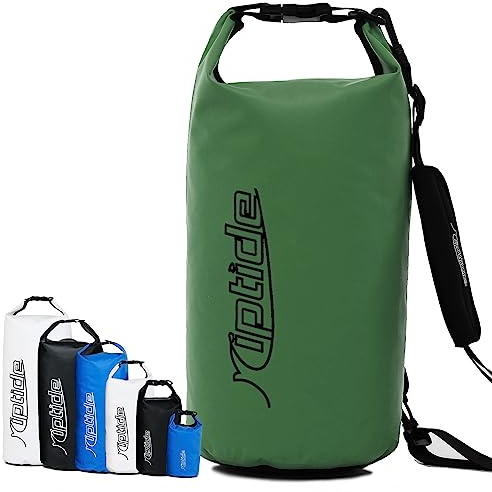 riptide Dry Bag - wasserdichter Packsack mit Umhängegurt I Seesack, Rucksack für Schwimmen, Segeln, Surfen, Outdoor, Strand I Schwimmsack, Drybag, Packsack