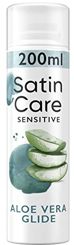 Satin Care Intimpflege Rasiergel Damen (200 ml), Gel Aloe Vera, Geschenk für Frauen