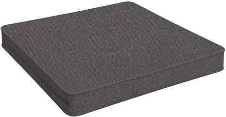 POKAR Loungekissen Sitzkissen Sitzauflagen Stuhl Stuhlkissen für Stuhl Rattanmöbel Gartenmöbel Kissen Outdoor Sitzpolster Lounge Polster 60x60x5 cm, Anthrazit