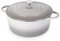 Cast Iron Dutch Oven with Lid – Non-Stick Ovenproof Enamelled Casserole Pot – Sturdy Dutch Oven Cookware – Grey, 7.3-Quart, 30cm – by Nuovva