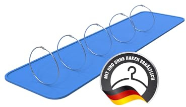 HOHAGE® Lot de 5 anneaux de marchandise et porte-clés de 60 mm de diamètre - Anneau en métal polyvalent avec fermeture facile - Anneaux métalliques durables pour une utilisation polyvalente