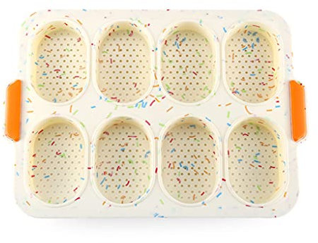 Moule en silicone à 8 cavités pour la cuisson des petits pains, des mousses, du chocolat, des gâteaux, des pâtisseries, des outils de décoration individuels